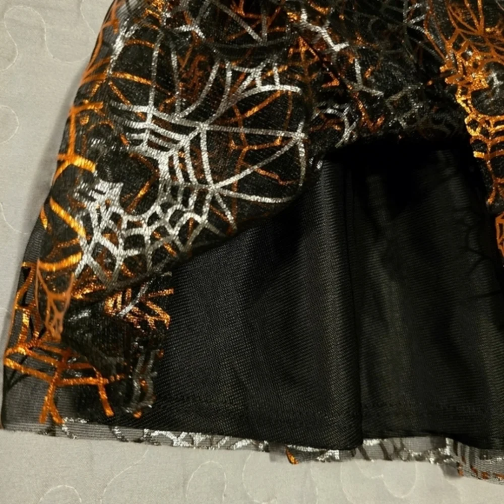 Spider Web Halloween Girl's‎ Tutu Skirt Black & Orange NEW Size Toddler 3T